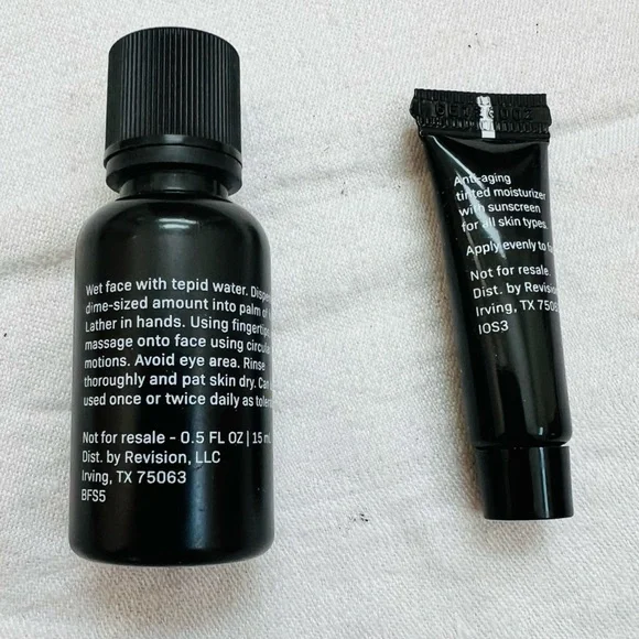 REVISION Brightening Facial Wash AND Inellishade SPF 45 Original SAMPLE SIZE New - Picture 2 of 2